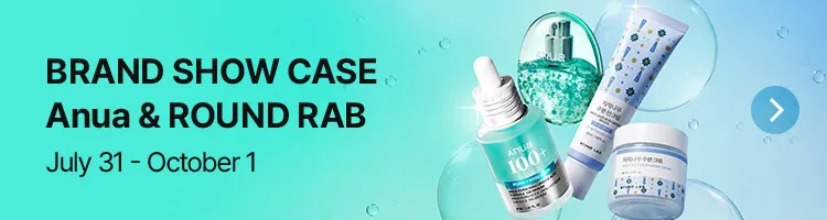 BRAND SHOW CASE Anua & ROUND RAB July 31 - October 1