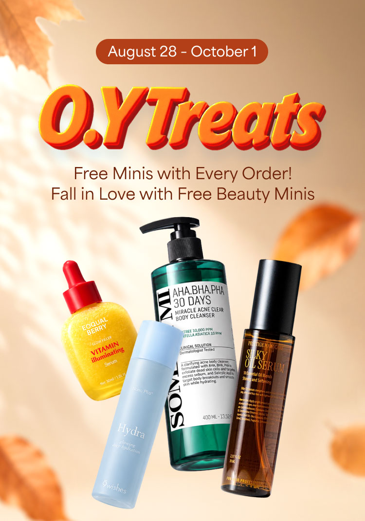 Free Minis with Every Order! Fall in Love with Free Beauty Minis