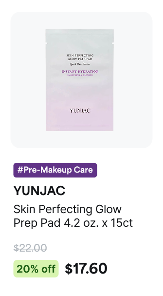 YUNJAC Skin Perfecting Glow Prep Pad 4.2 oz.(120g) x 15ct 20% Off $17.60