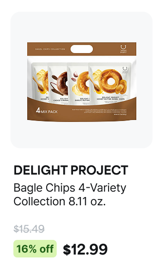 DELIGHT PROJECT Bagle Chips 4-Variety Collection 8.11 oz.