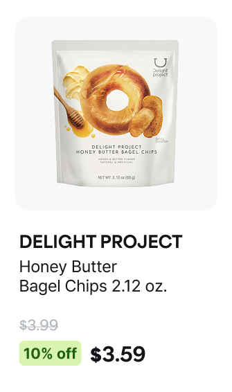 DELIGHT PROJECT Honey Butter Bagel Chips 2.12 oz.