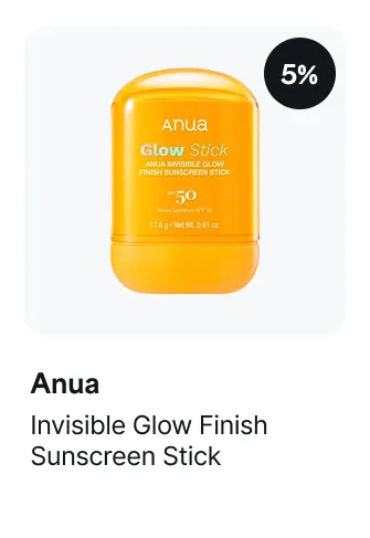 Anua Invisible Glow Finish Sunscreen Stick 5% off