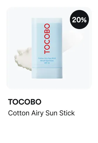 TOCOBO Cotton Airy Sun Stick 20% off