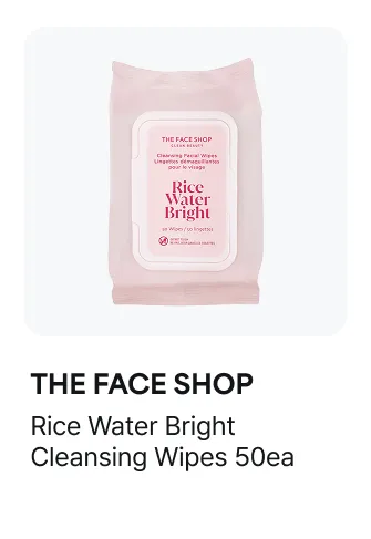 THE FACE SHOP Rice Water Bright Cleansing Wipes 50ea