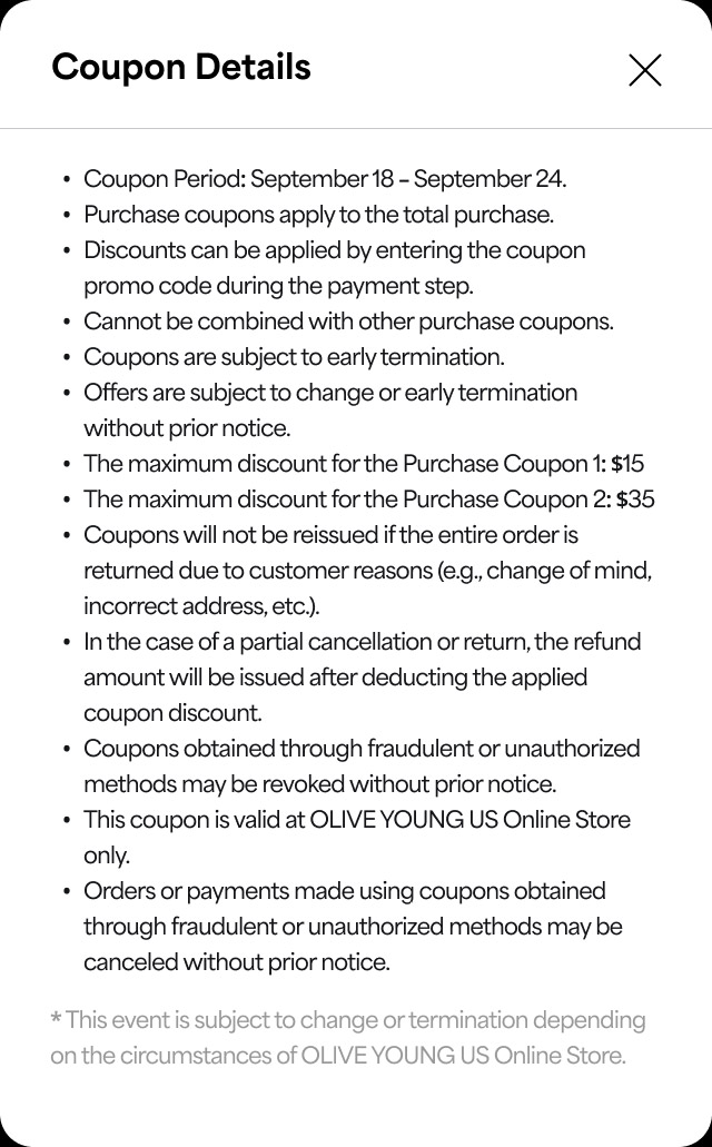 Coupon Details