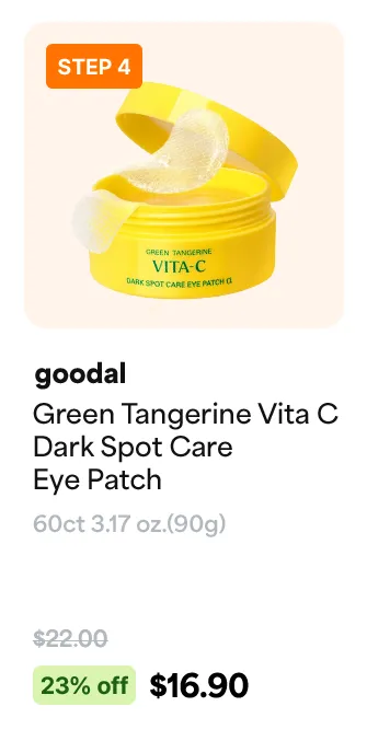STEP 4 goodal Green Tangerine Vita C Dark Spot Care Eye Patch 60 Patches 3.17 oz.(90g)