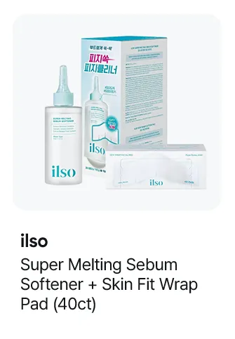ilso Super Melting Sebum Softener 5.29 oz.(150ml) + Skin Fit Wrap Pad (40ct)