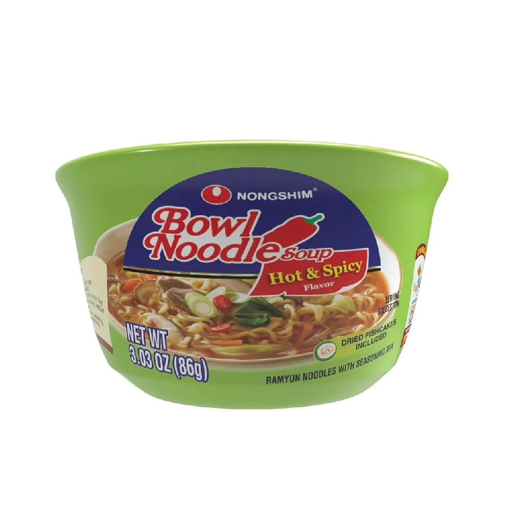 Nongshim Bowl Noodle Hot & Spicy 3.03 oz.(86g)