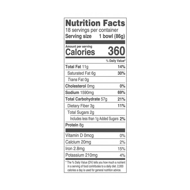 Nongshim Bowl Noodle Hot & Spicy 3.03 oz.(86g) - Image 2 of 2