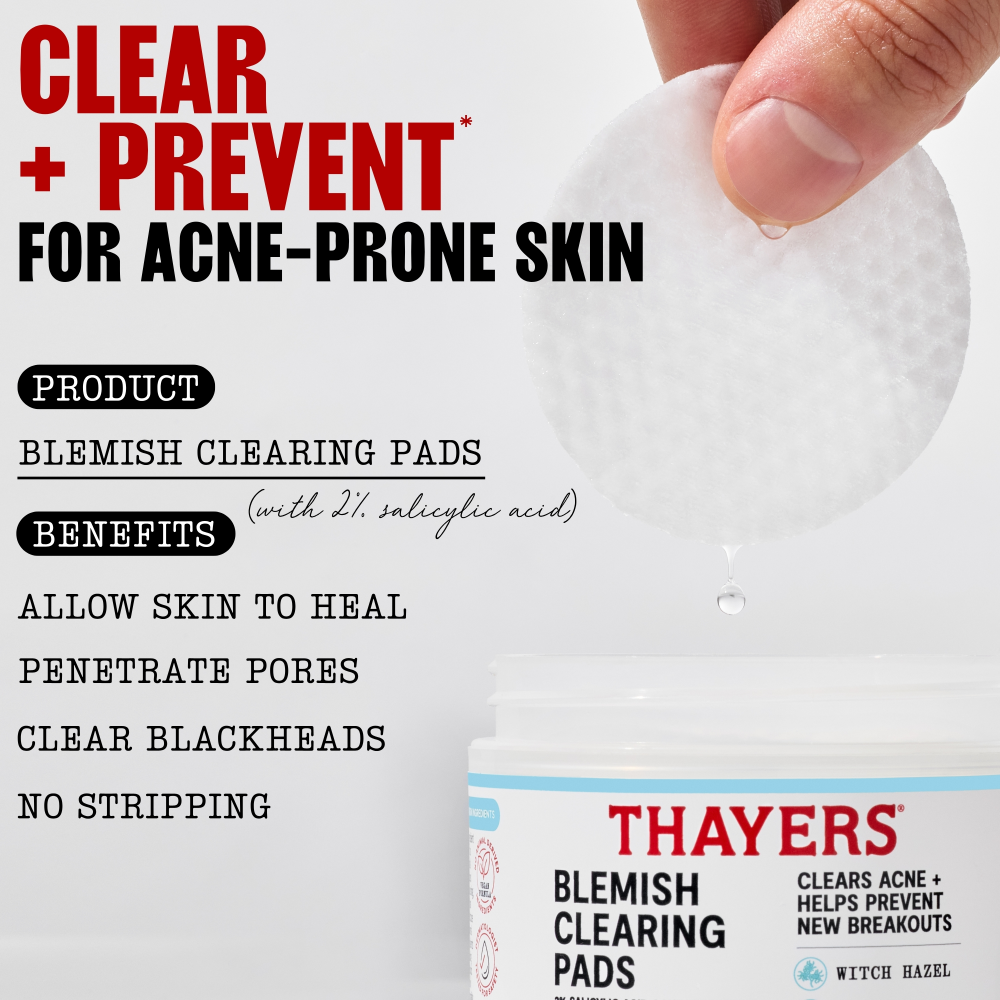 thayers Blemish Clearing Pads with Salicylic Acid 60 Exfoliating Pads - Image 4 of 9