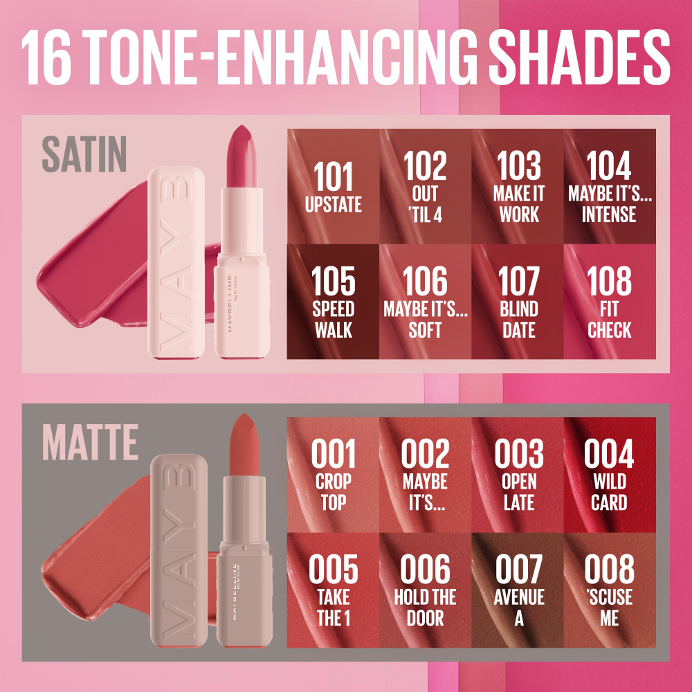 [12colors] MAYBELLINE Serum Lipstick Oil-Blend and HA 0.12 oz.(3.4g) - Image 18 of 19