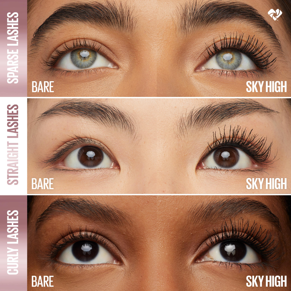 MAYBELLINE Sens Sky High Mascara Blackest Black Wsh 0.24 fl. oz.(7.2ml) - Image 5 of 8