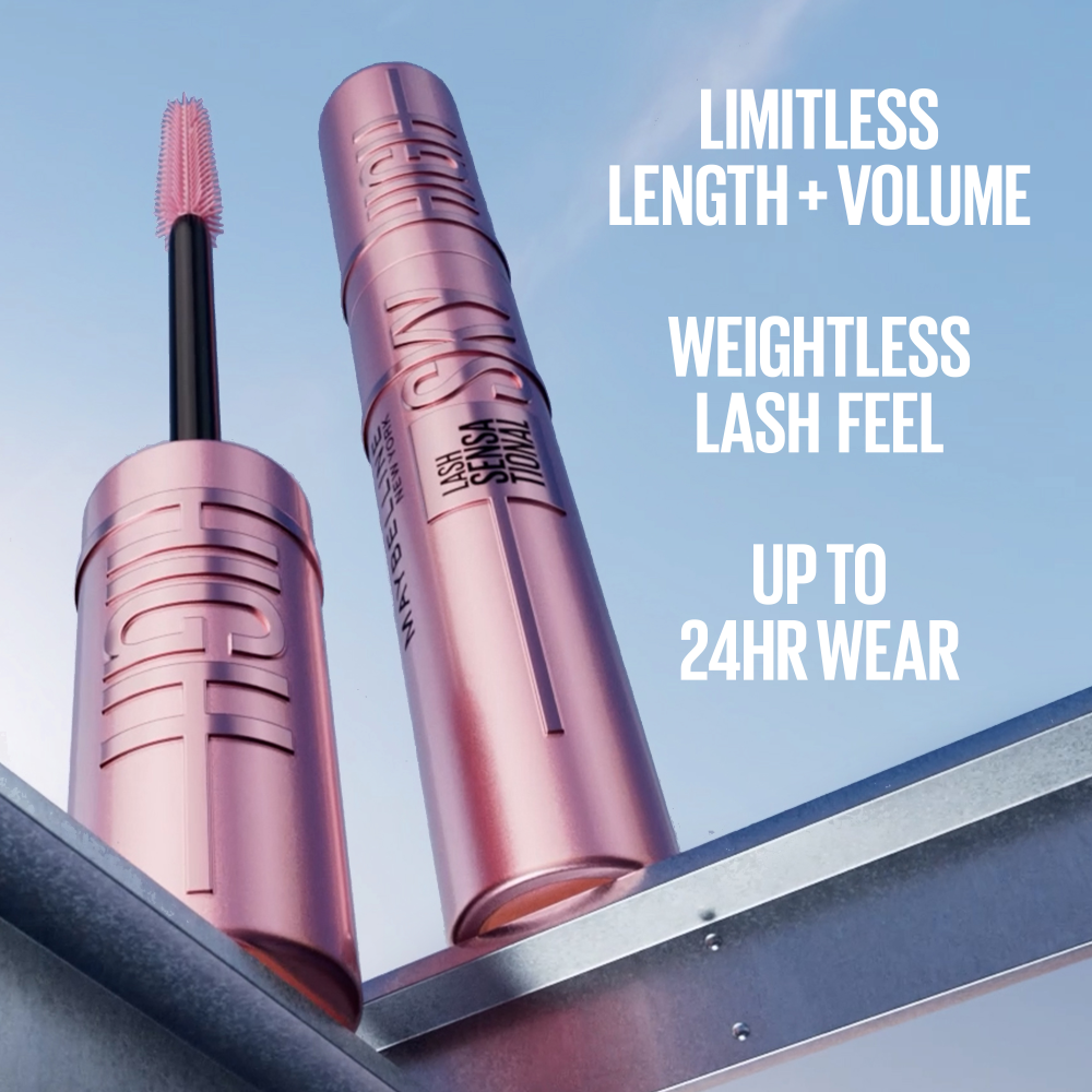MAYBELLINE Sens Sky High Mascara Blackest Black Wsh 0.24 fl. oz.(7.2ml) - Image 4 of 8