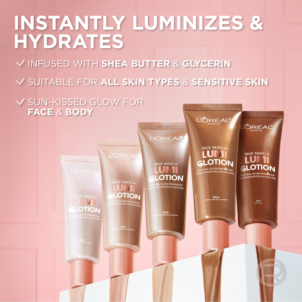 [5colors] LOREAL PARIS Lumi Glotion Natural Glow Enhancer, Face And Body, 1.35 fl. oz.(40ml) - Image 7 of 9