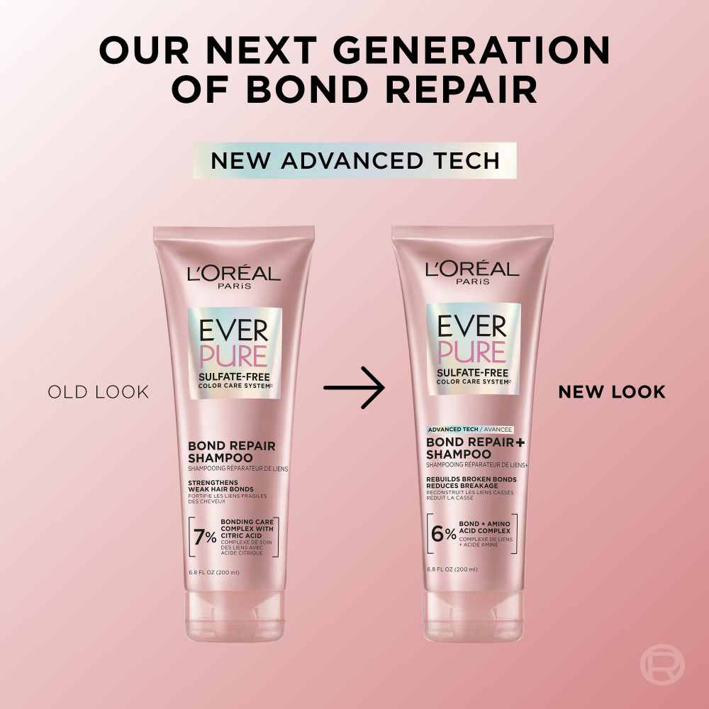 L'Oreal Paris Everpure Sulfate Free Bond Repair+ Shampoo With Amino Acid Complex 6.8 fl. oz.(200ml) - Image 3 of 8