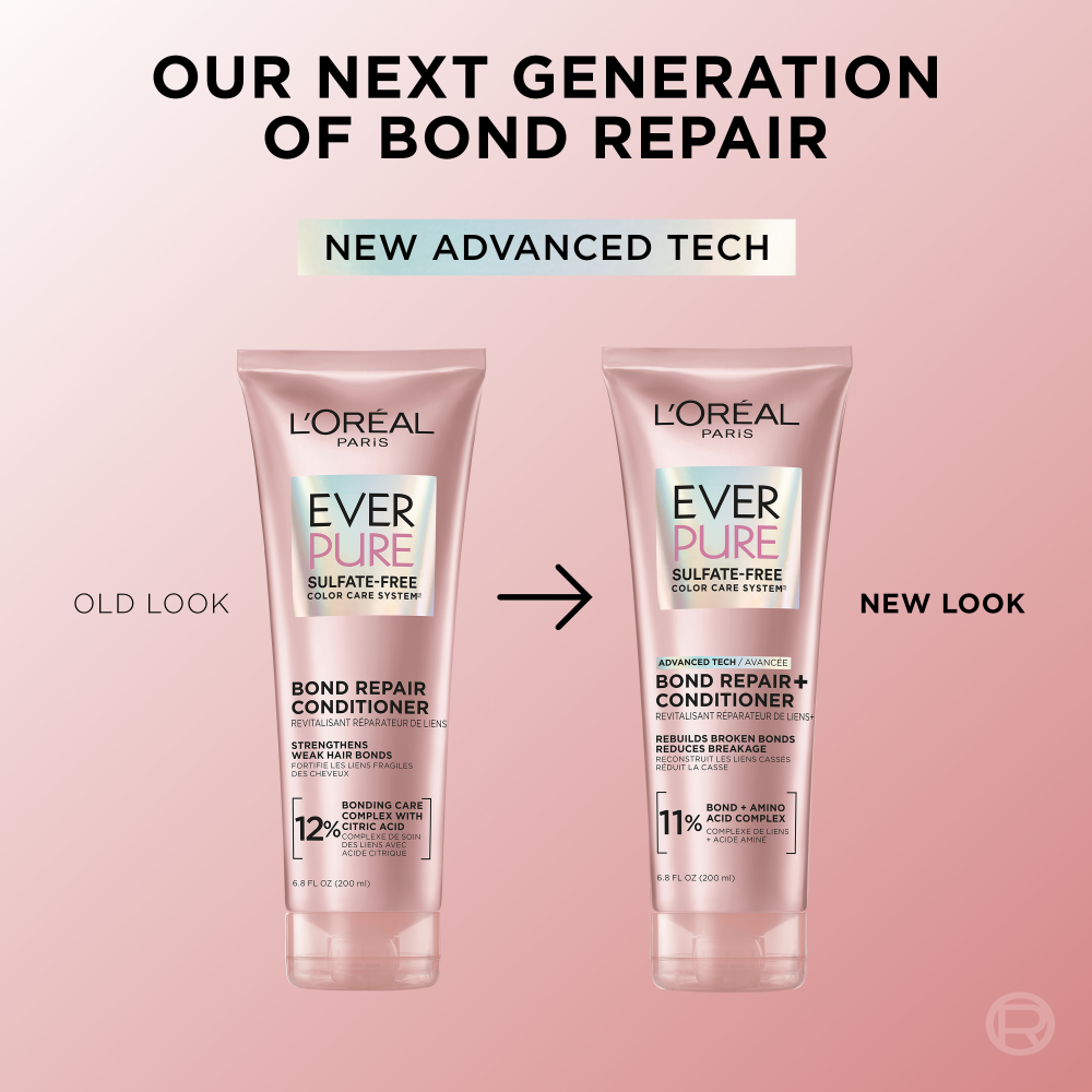 L'Oreal Paris Everpure Sulfate Free Bond Repair+ Conditioner With Amino Acid Complex 6.8 fl. oz.(200ml) - Image 3 of 8