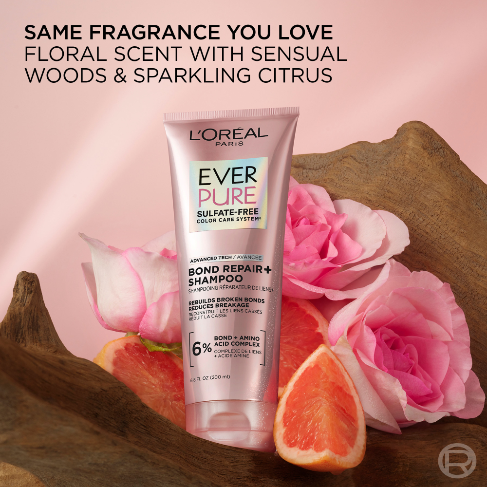 L'Oreal Paris Everpure Sulfate Free Bond Repair+ Conditioner With Amino Acid Complex 6.8 fl. oz.(200ml) - Image 7 of 8