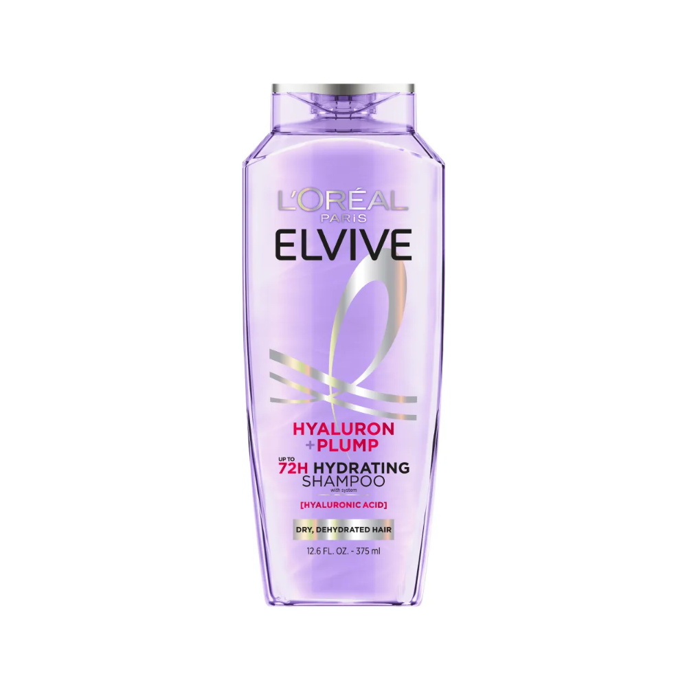 L'Oreal Paris Elvive Hyaluron Plump Hydrating Shampoo Paraben Free For Dry Hair 12.6 fl. oz.(375ml)