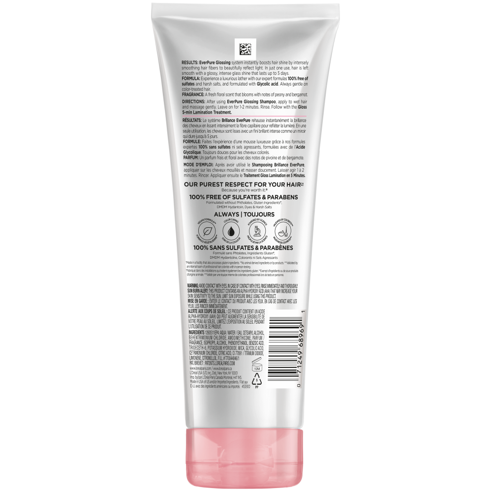 LOREAL PARIS Everpure Sulfate Free Glossing Conditioner For Lasting Shine 6.8 fl. oz.(200ml) - Image 8 of 8