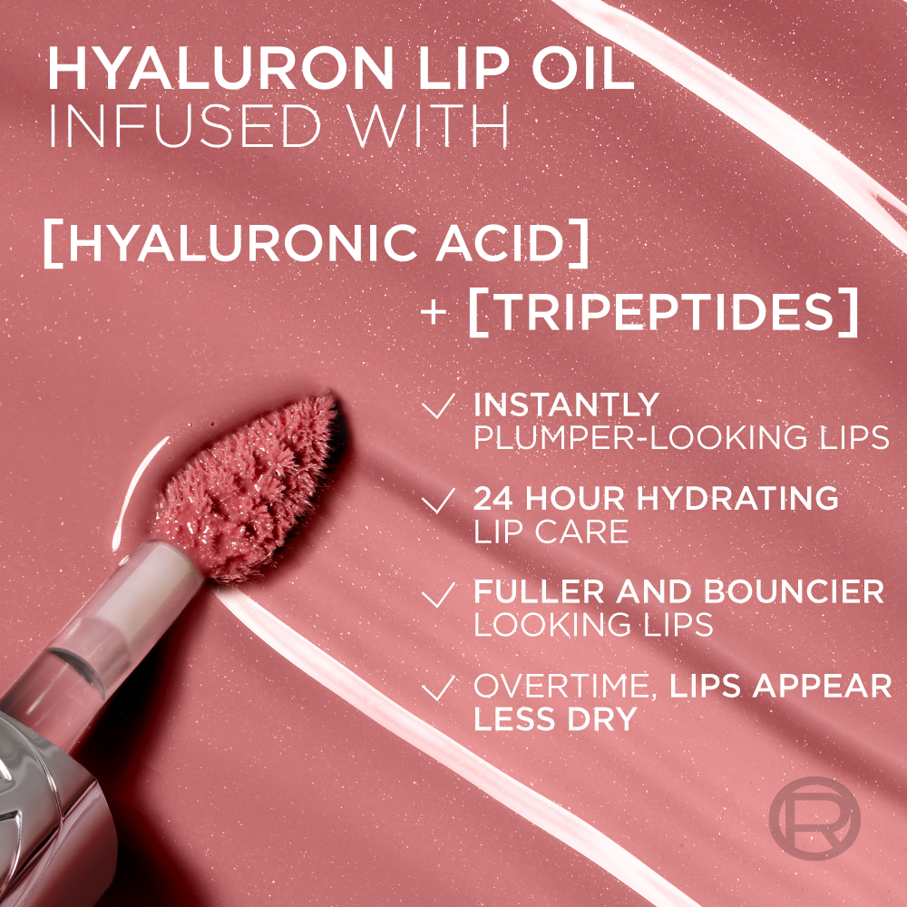 [6colors] LOREAL PARIS Plump Ambition Hyaluron Lip Oil 24hr Care 0.16 fl. oz.(4.7ml) - Image 14 of 17