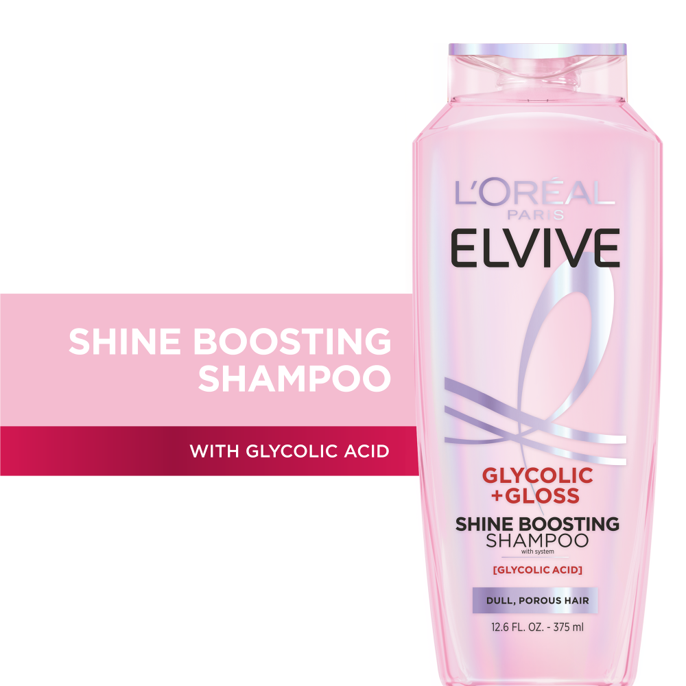 L'Oreal Paris Elvive Glycolic Gloss Shine Boosting Shampoo 12.6 fl. oz.(375ml) - Image 2 of 8