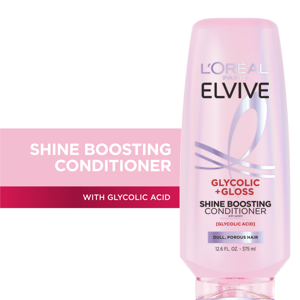 L'Oreal Paris Elvive Glycolic Gloss Shine Boosting Conditioner 12.6 fl. oz.(375ml) - Image 2 of 7