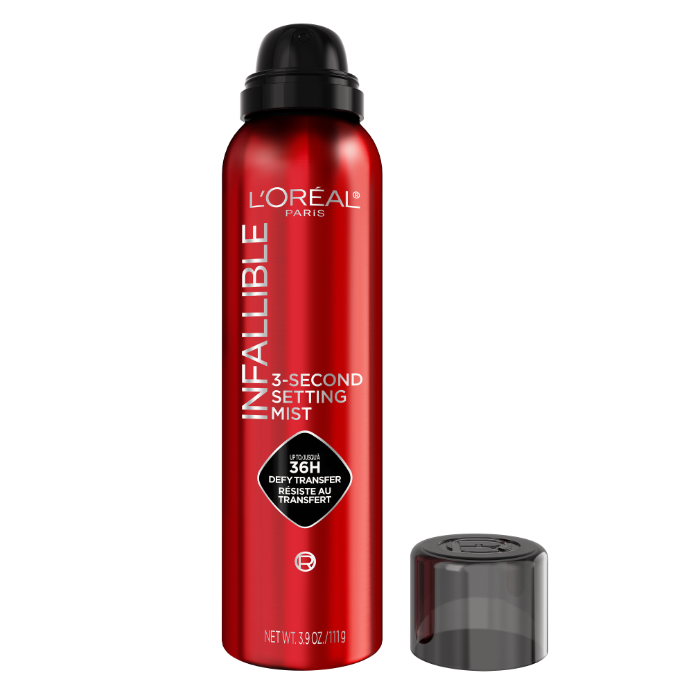 [2sizes] LOREAL PARIS Infallible 3-second Setting Spray, Up To 36h Wear, Clear