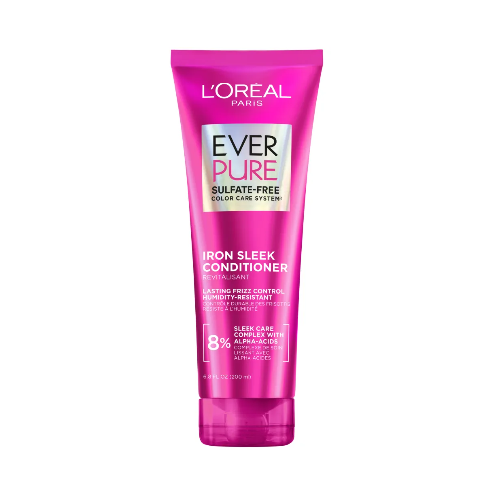 LOREAL PARIS EverPure Sulfate Free Iron Sleek Smoothing Conditioner, 6.8 fl. oz.(200ml)