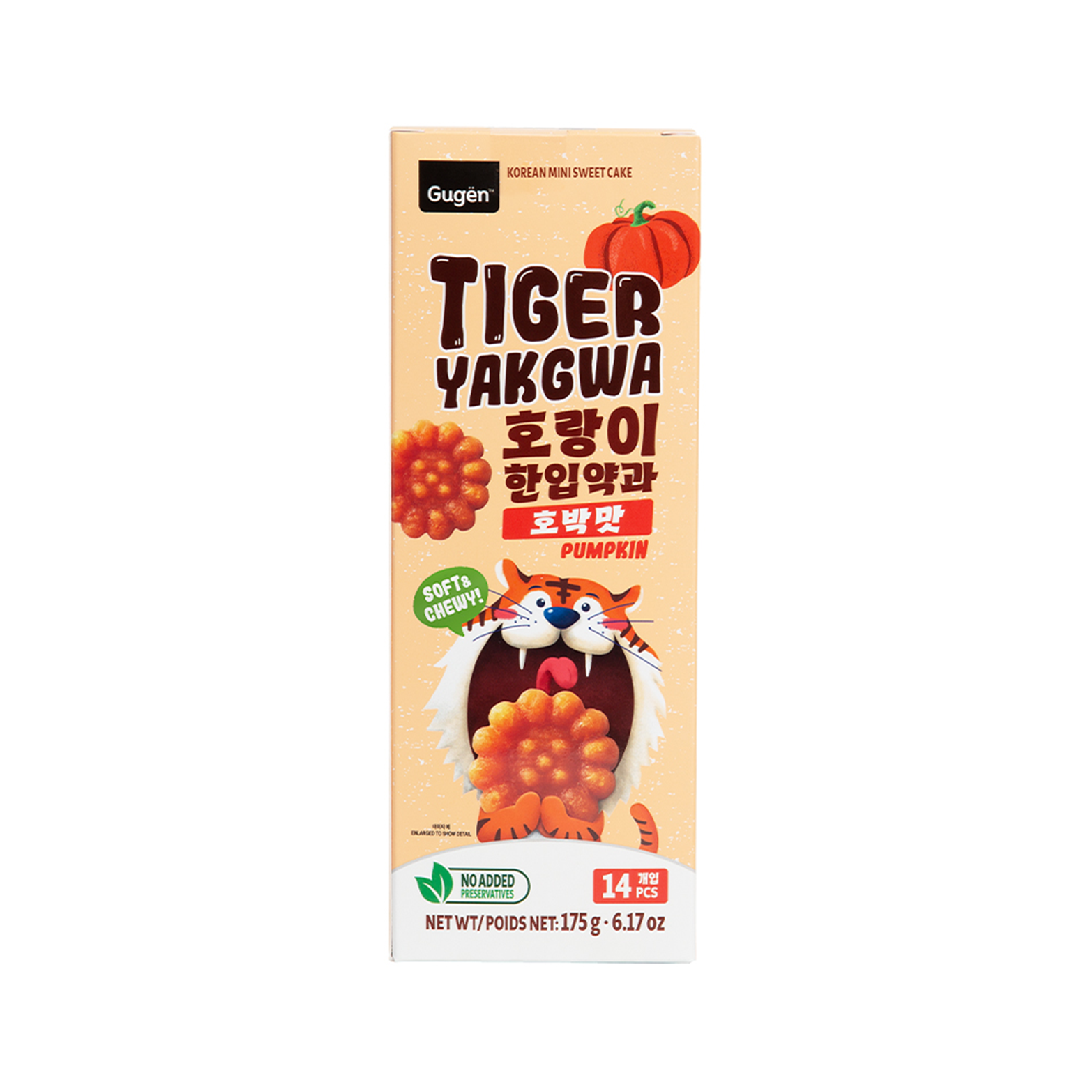[2flavors] GUGEN Tiger One-Bite Mini Yakgwa 0.88 oz.(25g) x 7ea - Image 2 of 4