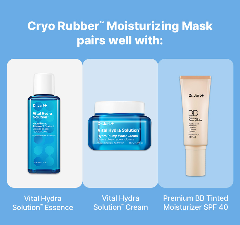 Dr.Jart+ Cryo Rubber™ Moisturizing Face Mask 0.14 oz.(4g) + 1.26 oz.(36g) - Image 8 of 8