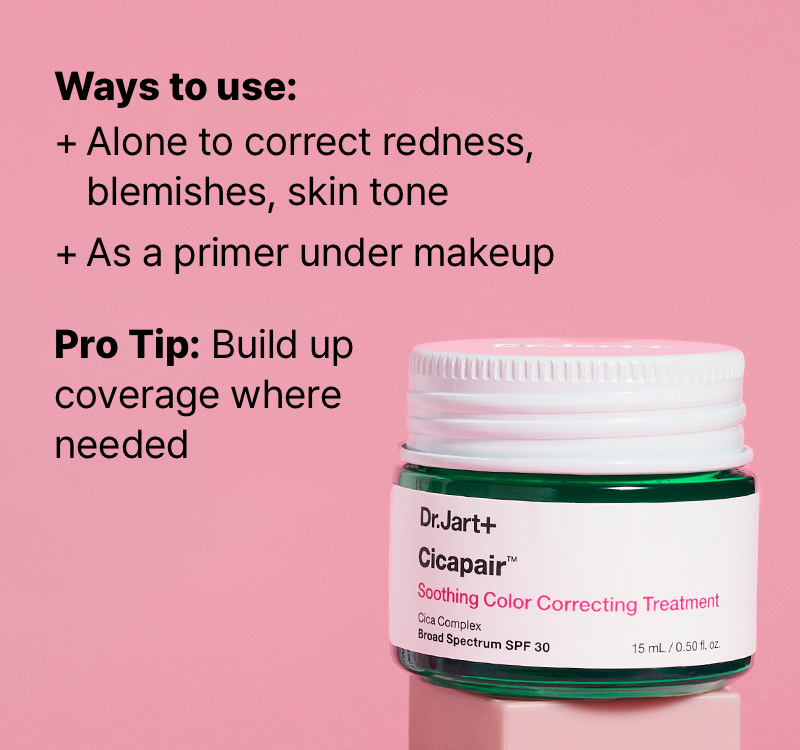 Dr.Jart+ Cicapair™ Redness Rescue Regimen Kit : Mask 0.88 oz. + Serum 0.23 fl. oz. + Cream 0.50 fl. oz. + Treatment 0.50 fl. oz.  - Image 5 of 8