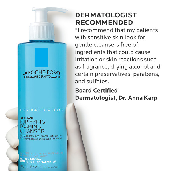 La Roche Posay Toleriane Purifying Foaming Cleanser 13.52 fl. oz.(400ml) - Image 5 of 6