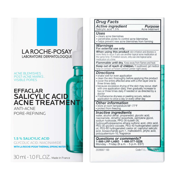 La Roche Posay Effeclar Sa Acne Treatment Serum 1.0 fl. oz.(30ml) - Image 2 of 6