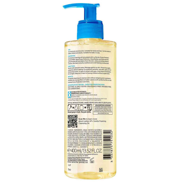 La Roche Posay Lipikar Cleansing Oil 13.52 fl. oz.(400ml) - Image 2 of 7