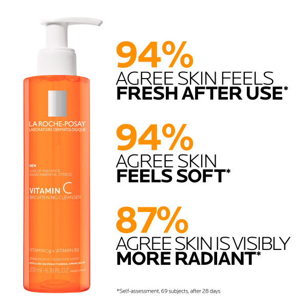 La Roche Posay Vitamin C Brightening Facial Cleanse 6.76 fl. oz.(200ml) - Image 3 of 6
