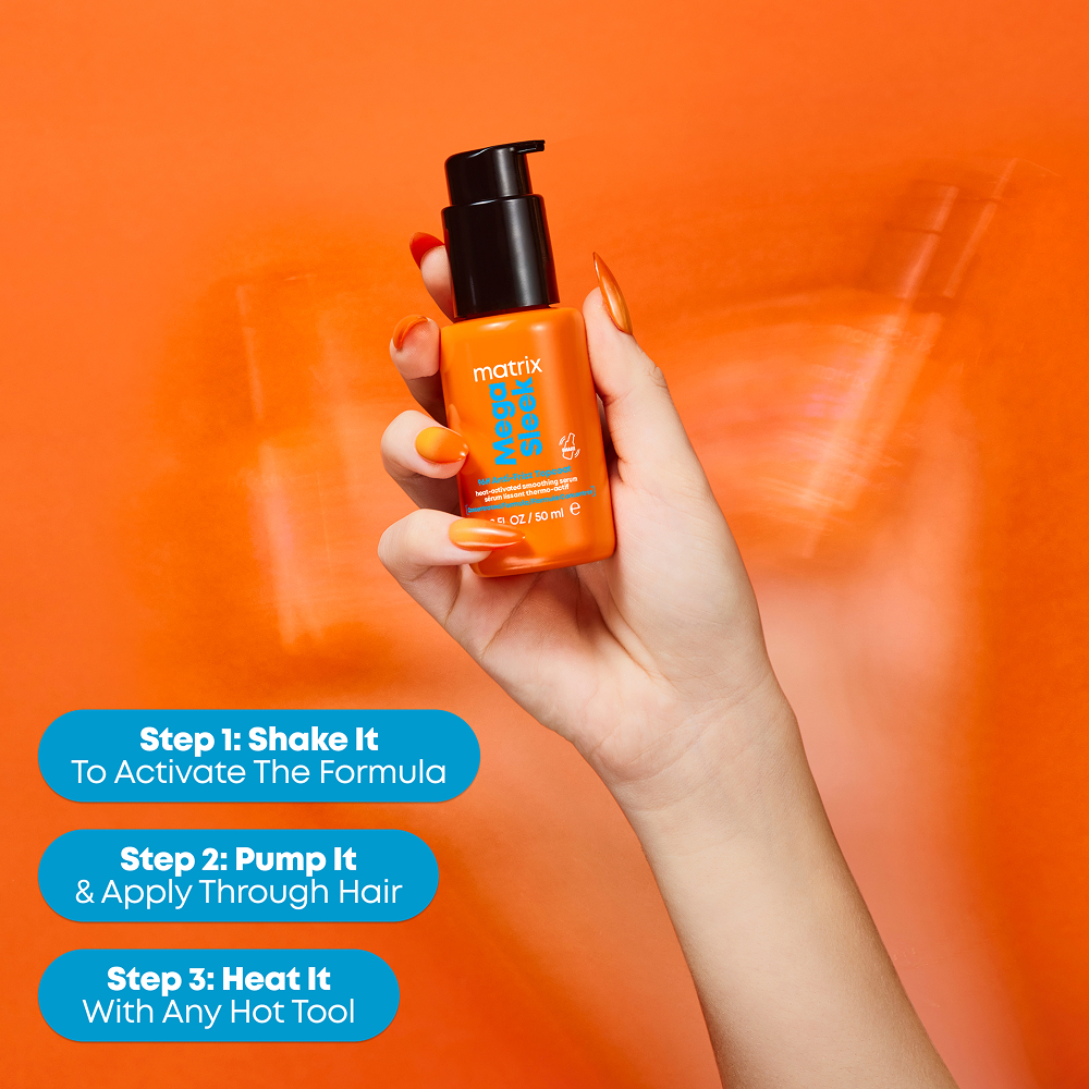 Mega Sleek 96H Anti-Frizz Topcoat Smoothing Hair Serum Mini 1.69 fl. oz.(50ml) - Image 7 of 8