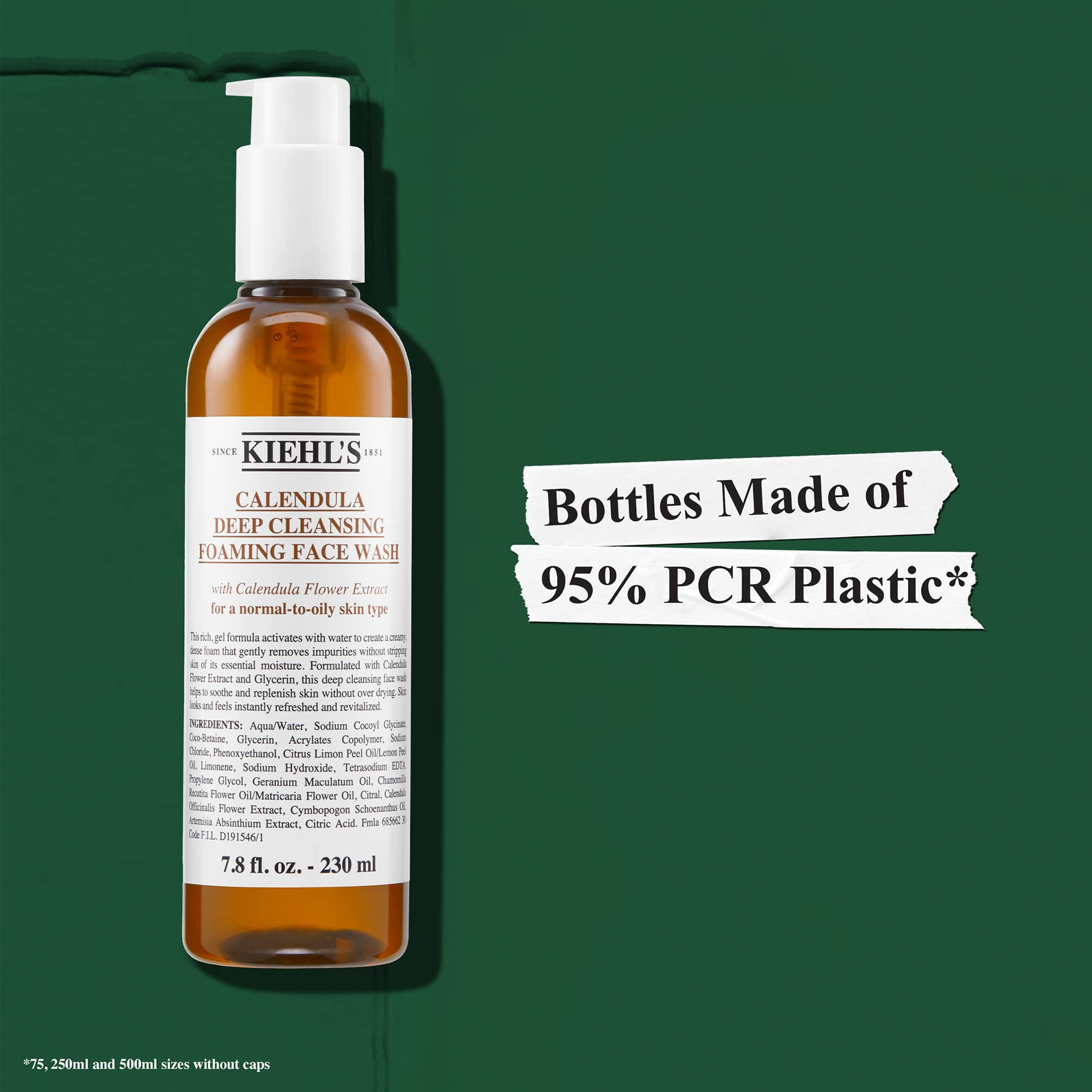 Kiehl's Calendula Deep Cleansing Foaming Face Wash 7.8 fl. oz.(230ml) - Image 5 of 6