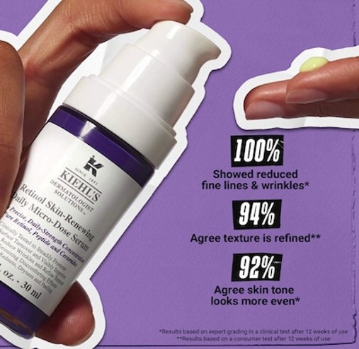 Kiehl's Micro-dose Anti-aging Retinol Serum 1.01 fl. oz.(30ml) - Image 3 of 8