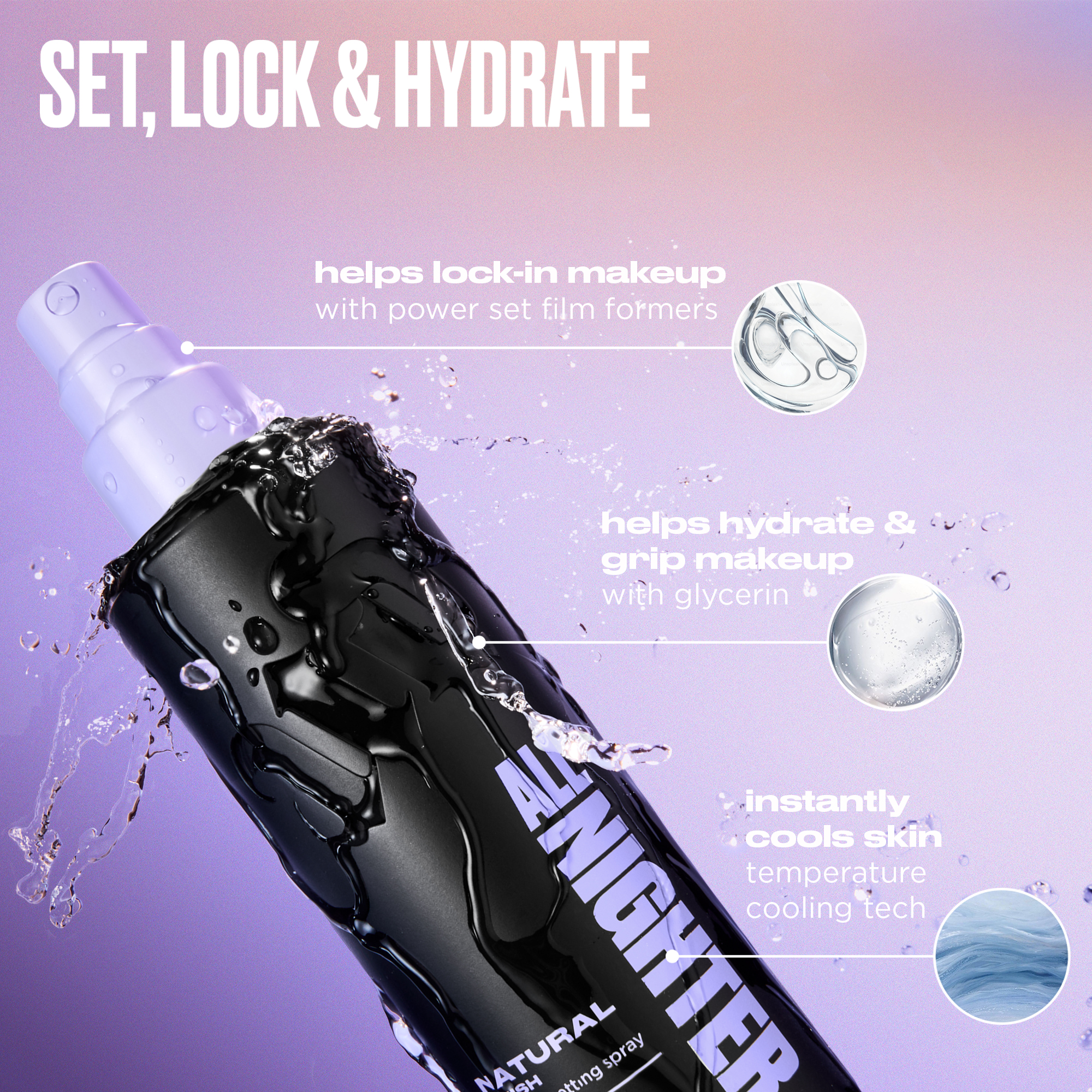 Urban Decay Mini All Nighter Waterproof Makeup Setting Spray 1.0 fl. oz.(30ml) - Image 3 of 8