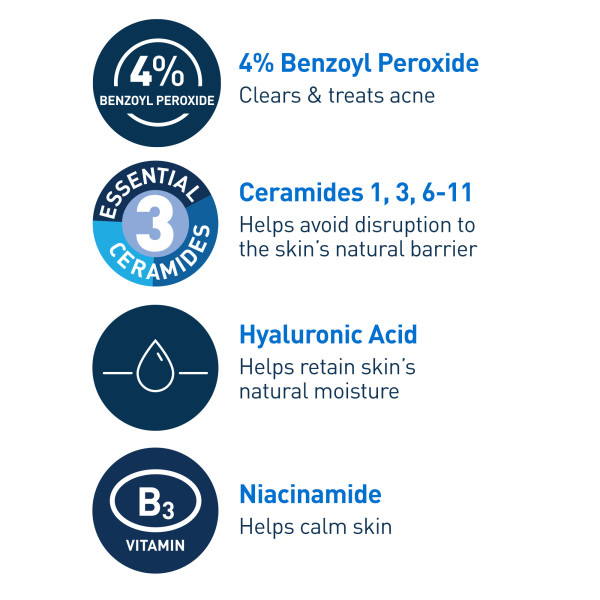 CeraVe Acne Foaming Cream Wash 5 fl. oz.(150ml) - Image 4 of 7
