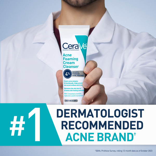 CeraVe Acne Foaming Cream Wash 5 fl. oz.(150ml) - Image 5 of 7