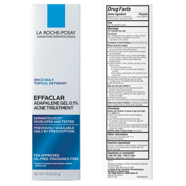 La Roche Posay Effaclar Adapalene Gel 1.6 oz.(45g) - Image 2 of 7