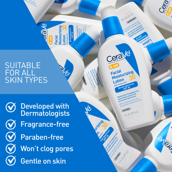 CeraVe Facial Moisturizing Lotion Am 3 fl. oz.(89ml) - Image 4 of 7