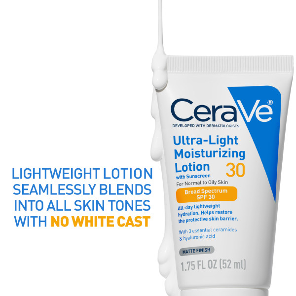 CeraVe Ultra Light Moisturizing Lotion SPF 30 1.75 oz.(52g) - Image 2 of 6