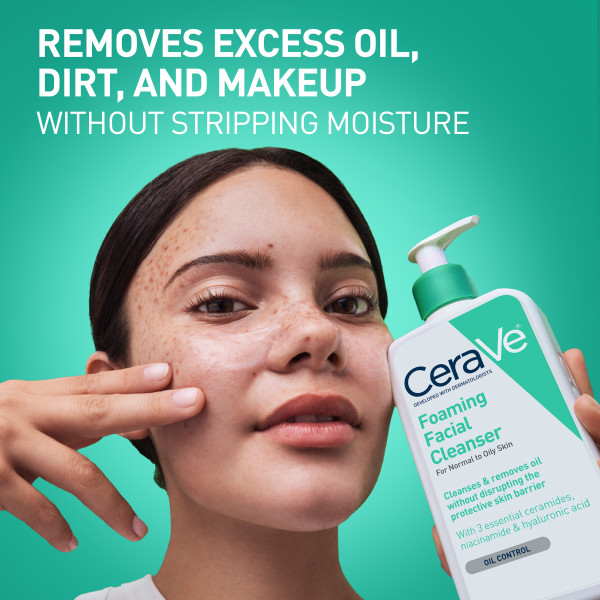 CeraVe Foaming Facial Cleanser 12 fl. oz.(355ml) - Image 2 of 6