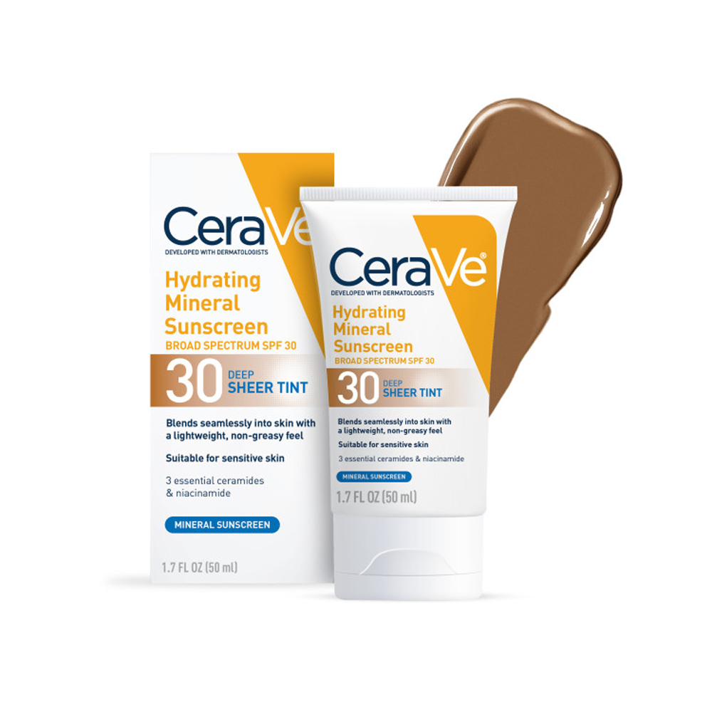 CeraVe Tinted Hydrating Face Sunscreen SPF 30 Dark 1.7 fl. oz.(50ml)
