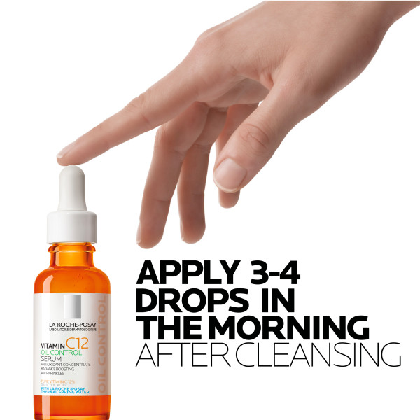 La Roche Posay Pure Vitamin C 12 Oil Control Serum 1.0 fl. oz.(30ml) - Image 6 of 7