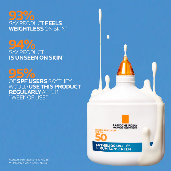 La Roche Posay Anthelios UV Air Serum Sunscreen SPF 50 1.7 fl. oz.(50ml) - Image 3 of 6