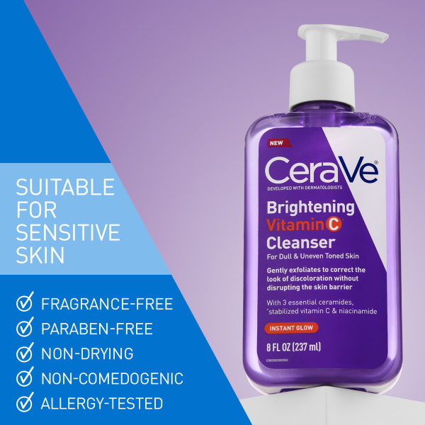 CeraVe Brightening Cleanser 8 fl. oz.(237ml) - Image 4 of 6