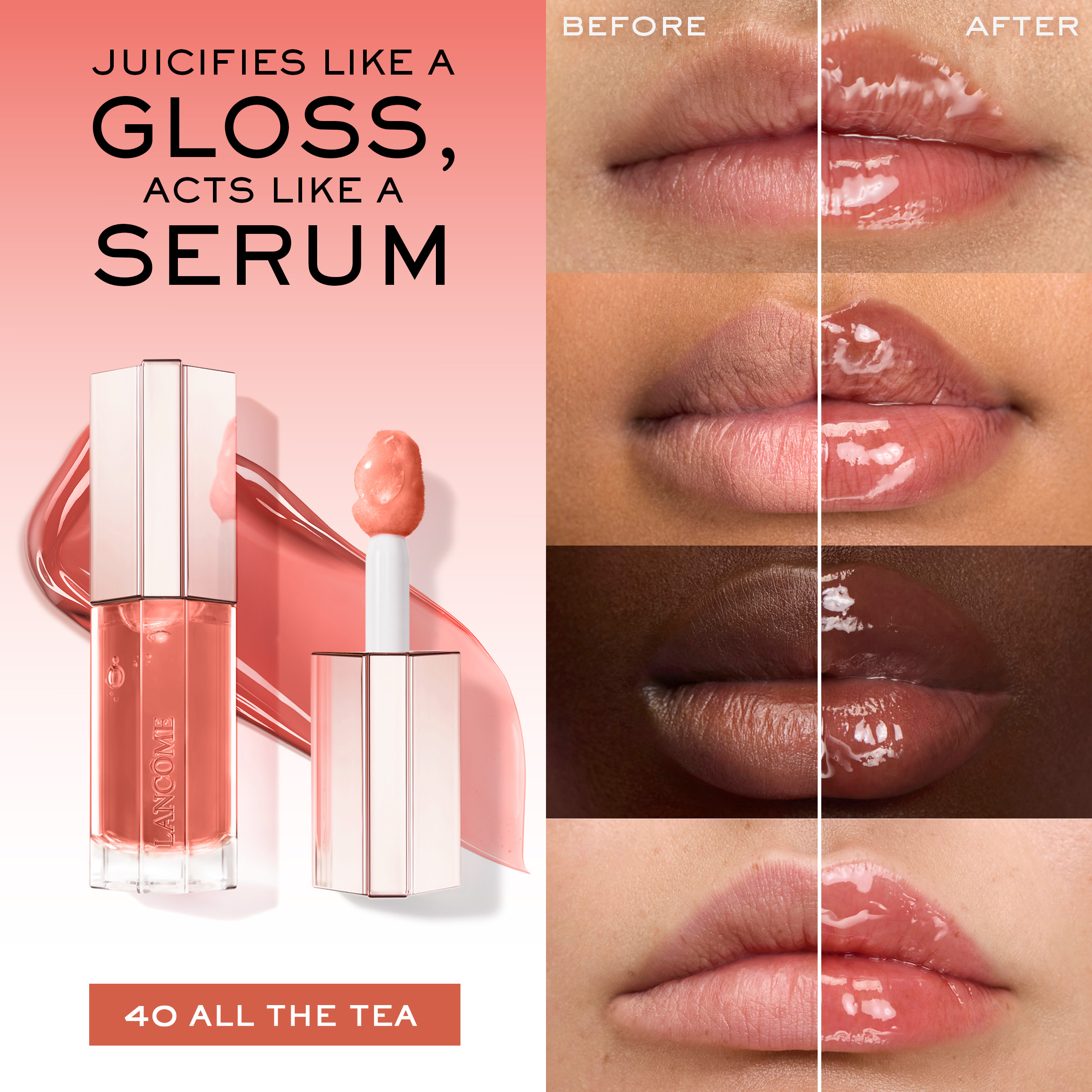 [6colors] Lancome Lip Idole Juicytreat Lip Oil Gloss 0. 28 fl. oz.(8.5ml) - Image 7 of 17